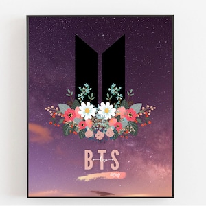 Digital Print | BTS & AMRY Instant Printable Wall Art Poster, Wall Art, Wall Decor | KPOP