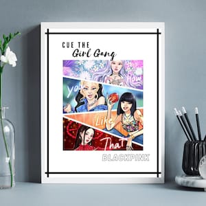 Digital Print | BLACKPINK HD Wall Poster, Beautiful Wall Poster,  Instant Printable Wall Art Poster, Wall Art, Wall Decor | KPOP