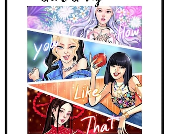 Digital Print | BLACKPINK HD Wall Poster, Beautiful Wall Poster