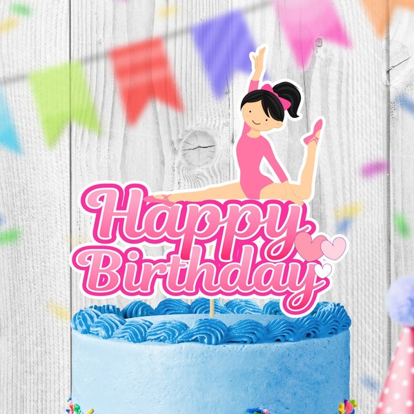 INSTANT DOWNLOAD DIGITAL file Cake Topper, Birthday Party Cake Topper