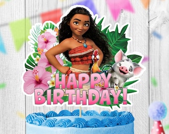 Moana Cake Topper Printable Etsy