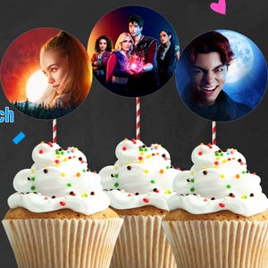 INSTANT DOWNLOAD DIGITAL file cupcake Topper, Cupcake Topper Birthday Party