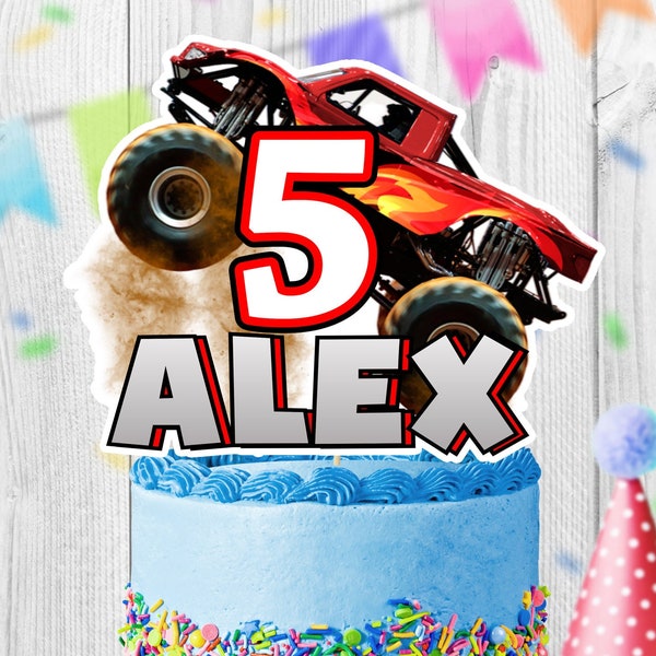 Monster Truck Cake Topper - Etsy