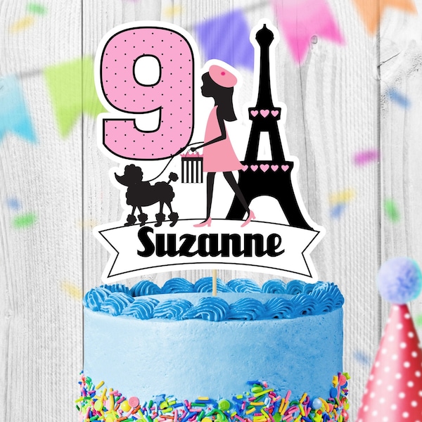 Personalized DIGITAL file Cake Topper,Cake Topper Birthday Party Cake Topper