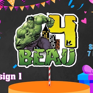 Personalized DIGITAL file Cake Topper, Cake Topper Birthday Party Cake Topper