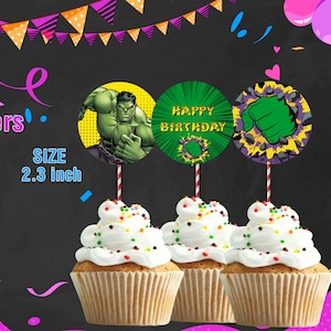 INSTANT DOWNLOAD DIGITAL file Cupcake Toppers, Topper Cake Topper Birthday Party