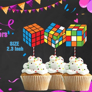 INSTANT DOWNLOAD DIGITAL file Cupcake Toppers, Cake Topper Birthday Party