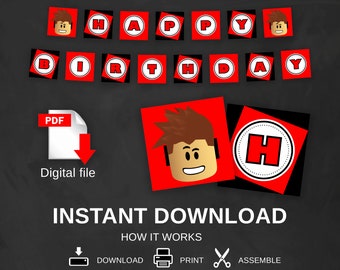 Roblox Printable Etsy - free printable roblox images