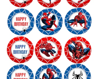 INSTANT DOWNLOAD DIGITAL file Cupcake Toppers, Cake Topper Birthday Party