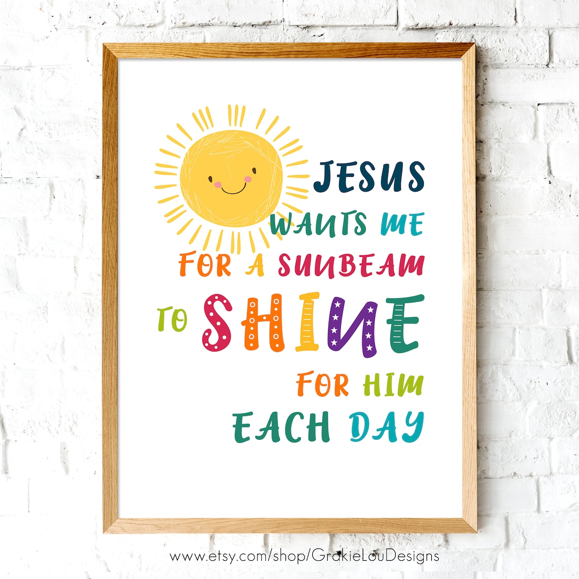 Jesus Wants Me for a Sunbeam Instant Digital Download Sunday School