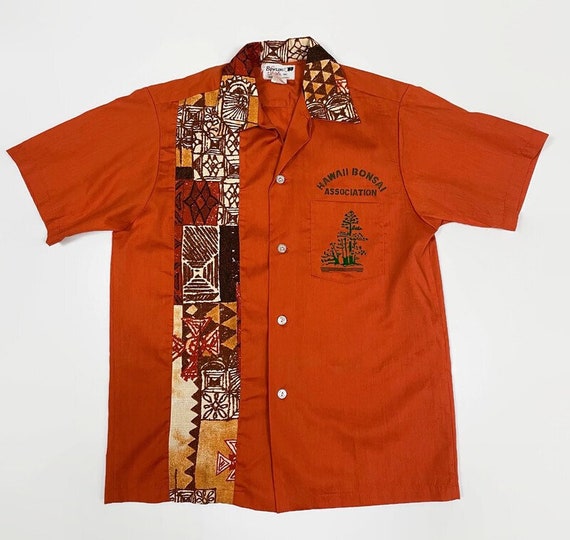 Hawaii Bonsai Association Bowling Shirt Size Smal… - image 1