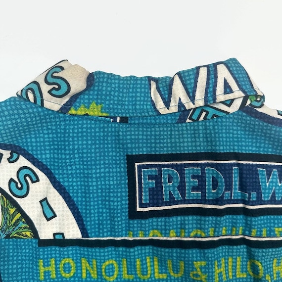 Hawaiian Holiday Waldron's Feed Store Aloha Shirt… - image 8