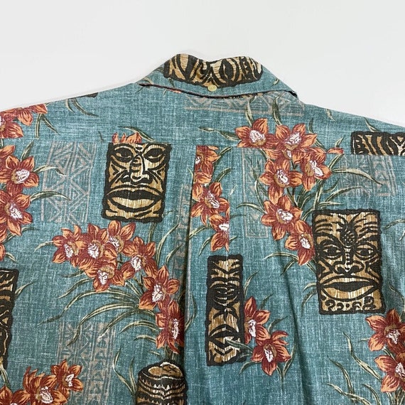 Reyn Spooner Tiki Aloha Shirt Size Small Circa 19… - image 7