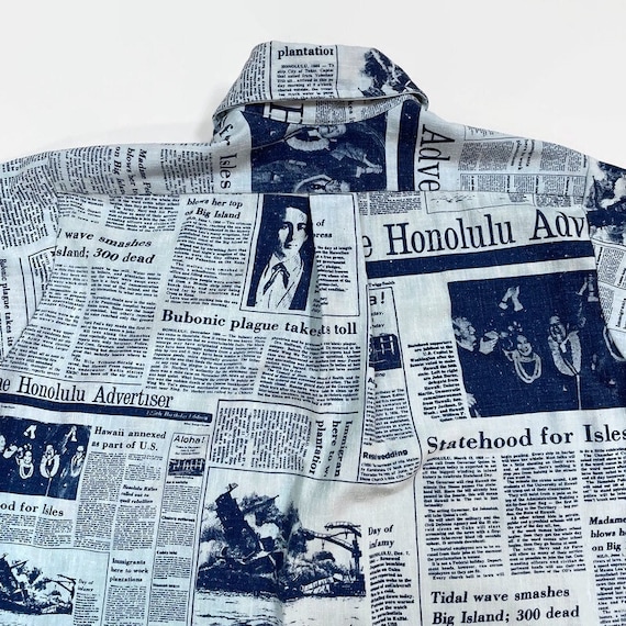 Honolulu Advertiser Aloha Shirt Size Small Circa … - image 7