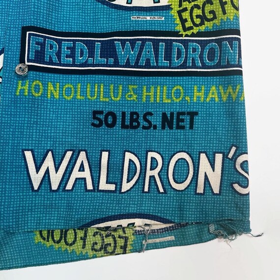 Hawaiian Holiday Waldron's Feed Store Aloha Shirt… - image 5