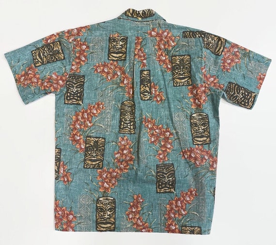 Reyn Spooner Tiki Aloha Shirt Size Small Circa 19… - image 6