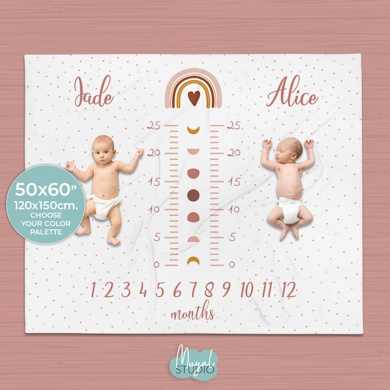 Cumple Mi Princesa Mi Primer Mes De Nacida PERSONALIZED Twins