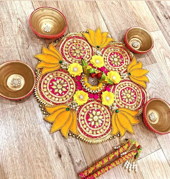 Haldi tray, Haldi decor Acrylic Serving Tray, Haldi accessory, Haldi