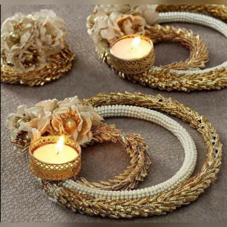 Home Decorative LED Lights Candle Holder Home Living Decor Etsy