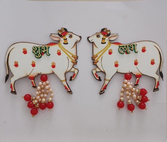 Handmade Cow Wall Hanging Decor, Diwali Pooja Return Gifts, Home Decoration, Housewarming favors, Wedding Gifts, New Home Gift, Gift for Mom
