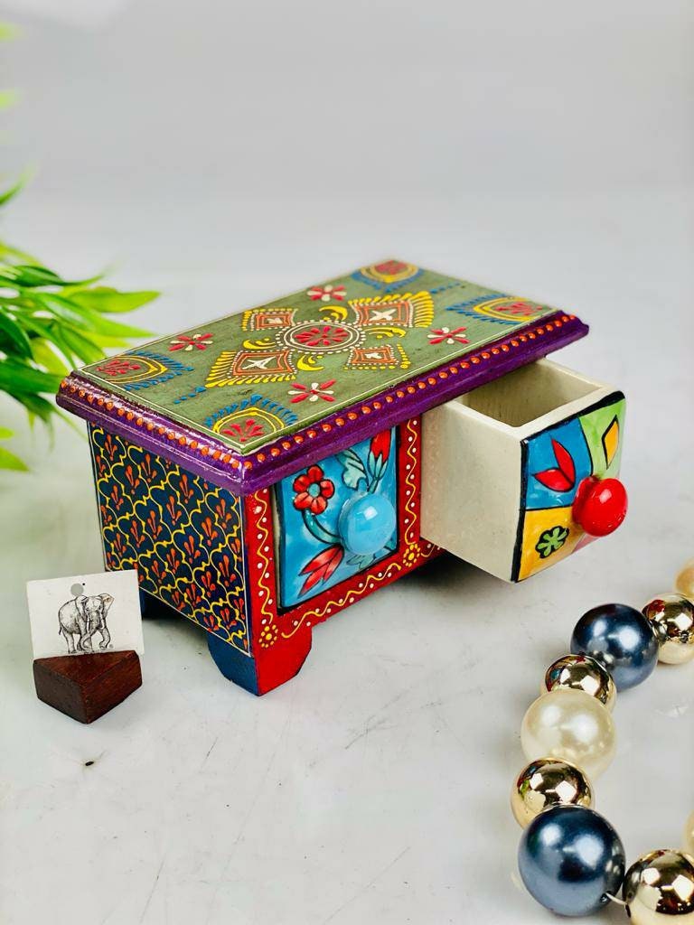 Chest of Drawers 2 Drawer Wooden Box Ceramic Drawers Dining Etsy