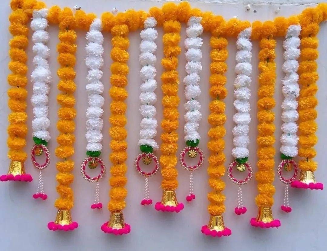 Diwali Backdrop Toran Door Hanging Marigold Pooja Mandir - Etsy