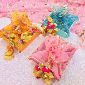 Indische Hochzeit Gefälligkeiten, Babyparty süße Blumengeschenkbox, Brautjungfer Korb für Korb, Einweihungsparty Rückgabegeschenk Indien, Dulhan Geschenksets