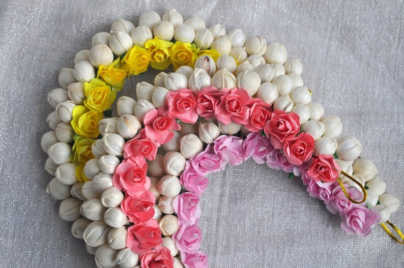 Hair Gajra Artificial Jasmine Flower Reusable Mogra Hair Etsy