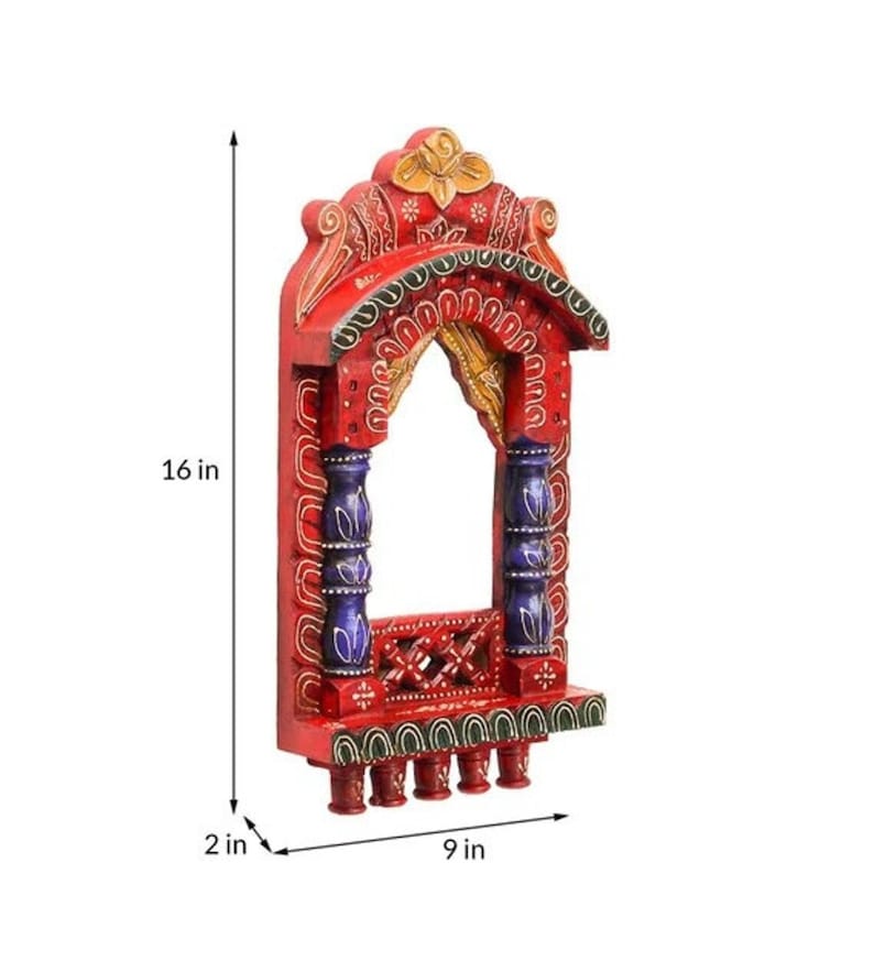 Wooden Window Wall Frame Hand Painted Hand Carved Indian - Etsy