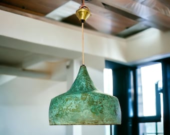 Oxidized Copper Patina Moroccan Dome Pendant Lamp - Brass Ceiling Light Dome light, Dome lamp, Dome lights, Pendant dome light Hand Pounded