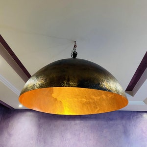 Handmade Moroccan Dome Pendant Lamp - Brass Ceiling Light Dome light, Vintage Lamps, Dome lamp, Dome lights, Pendant dome light,gift for her