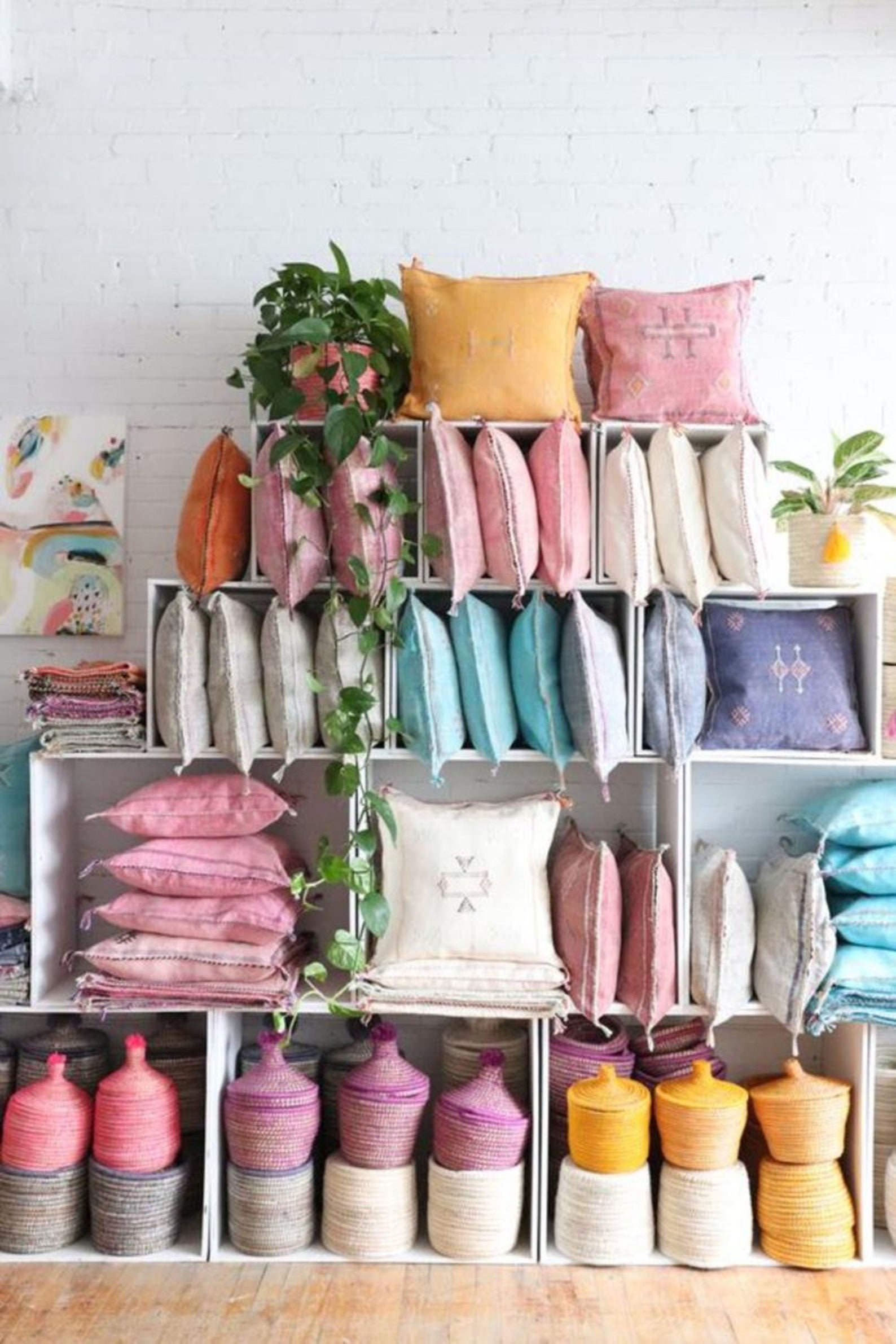 Cactus Silk Pillow Cover 20x20 moroccan Boho Etsy