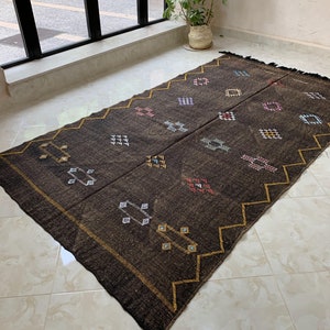 Natural Lighting Colors Customized Moroccan Cactus Silk, Rug Carpet, Hand Woven by Berbers from Morocco&#39;s Atlas Mountains