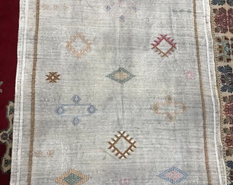 Customized Moroccan Cactus Silk, Rug Carpet, Hand Woven by Berbers from Morocco's Atlas Mountains