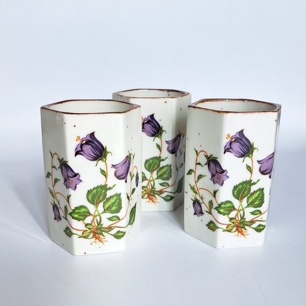 Vintage Becher/Vasen Set Floral