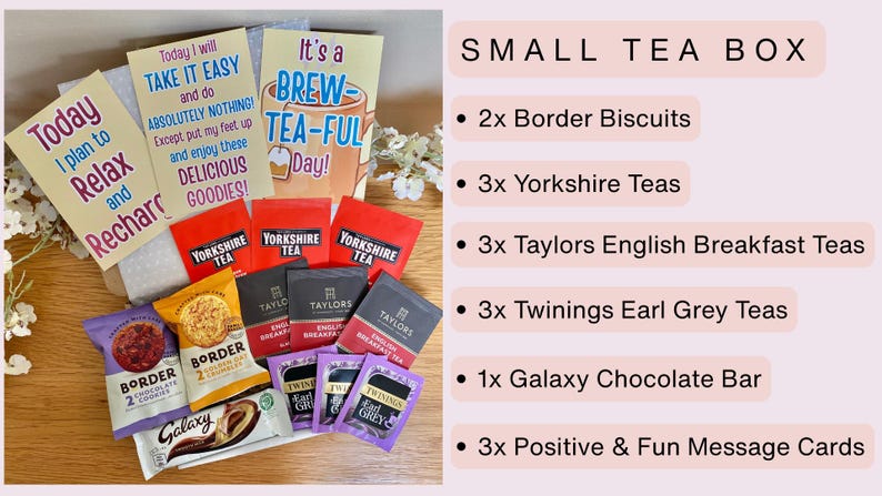 Tea Box | Tea Hamper | Father’s Day | Coffee Gift Box | Hot Chocolate Gift Box | Birthday | Personalised | For Her | For Him | Thank You | image 2
