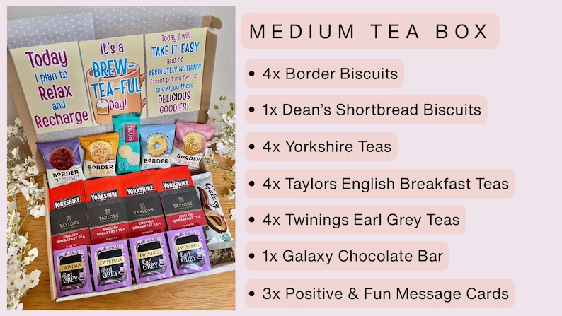 Tea Box | Tea Hamper | Father’s Day | Coffee Gift Box | Hot Chocolate Gift Box | Birthday | Personalised | For Her | For Him | Thank You | image 3