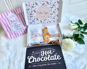 Hot Chocolate Gift Box | Hug in a Box | Pick Me Up | Letterbox Friendly | Birthday | Get Well Soon | For Her | For Him |