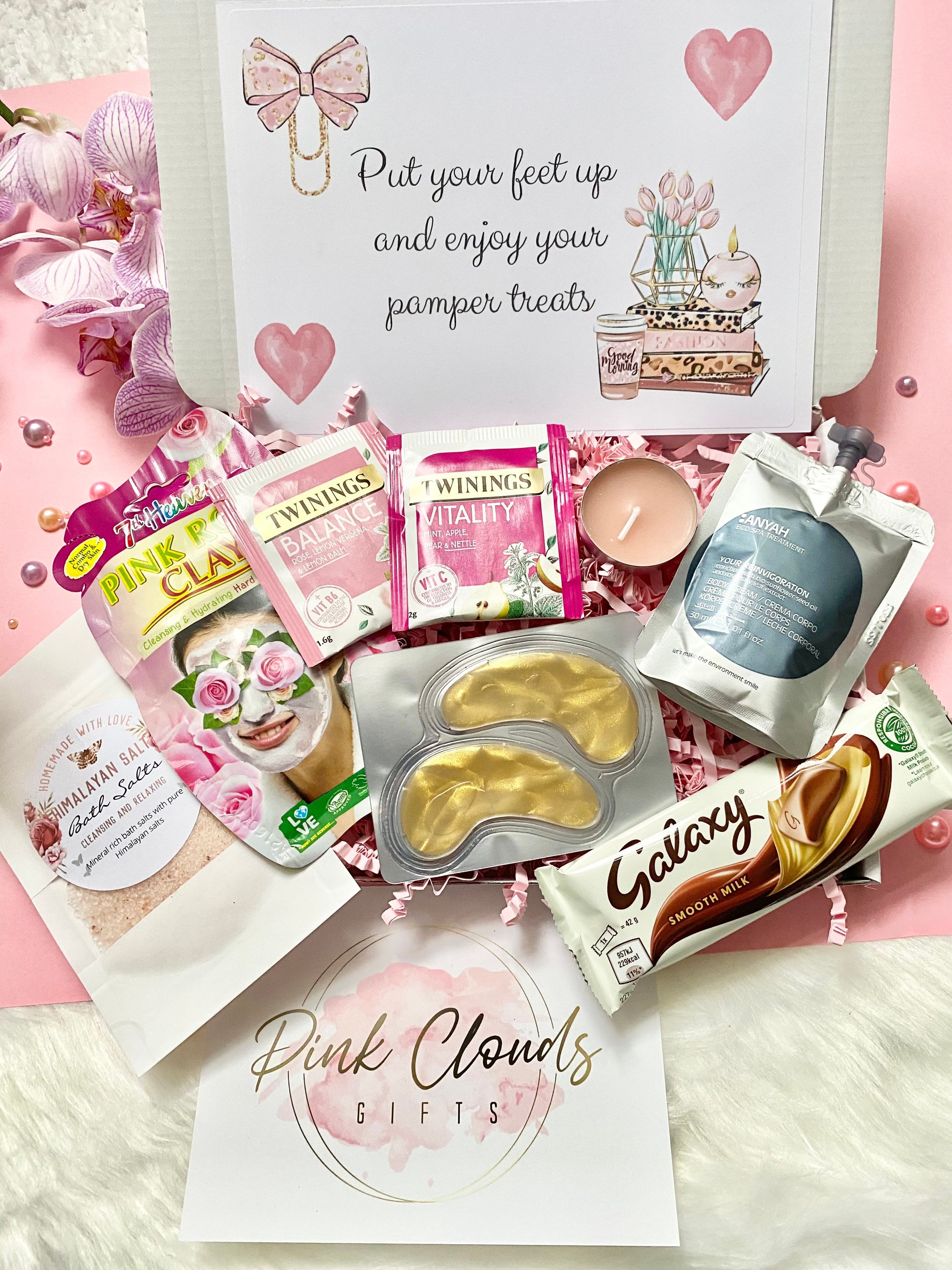 Pretty n' Pink Pamper Box / Selbstpflege Paket / für Sie / Frauengeburtstag  / Gute Besserung / Dankeschön - .de