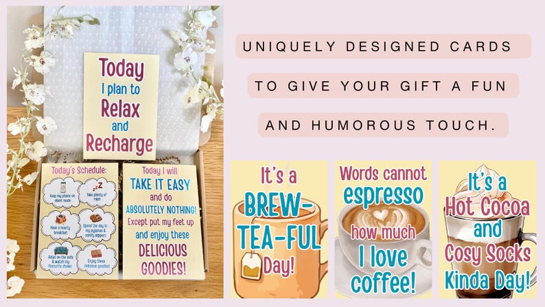 Tea Box | Tea Hamper | Father’s Day | Coffee Gift Box | Hot Chocolate Gift Box | Birthday | Personalised | For Her | For Him | Thank You | image 13