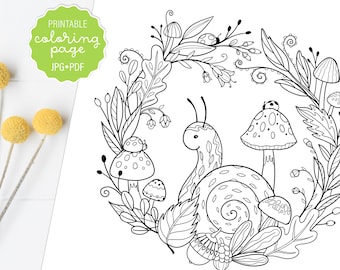 Download Ladybug Coloring Etsy