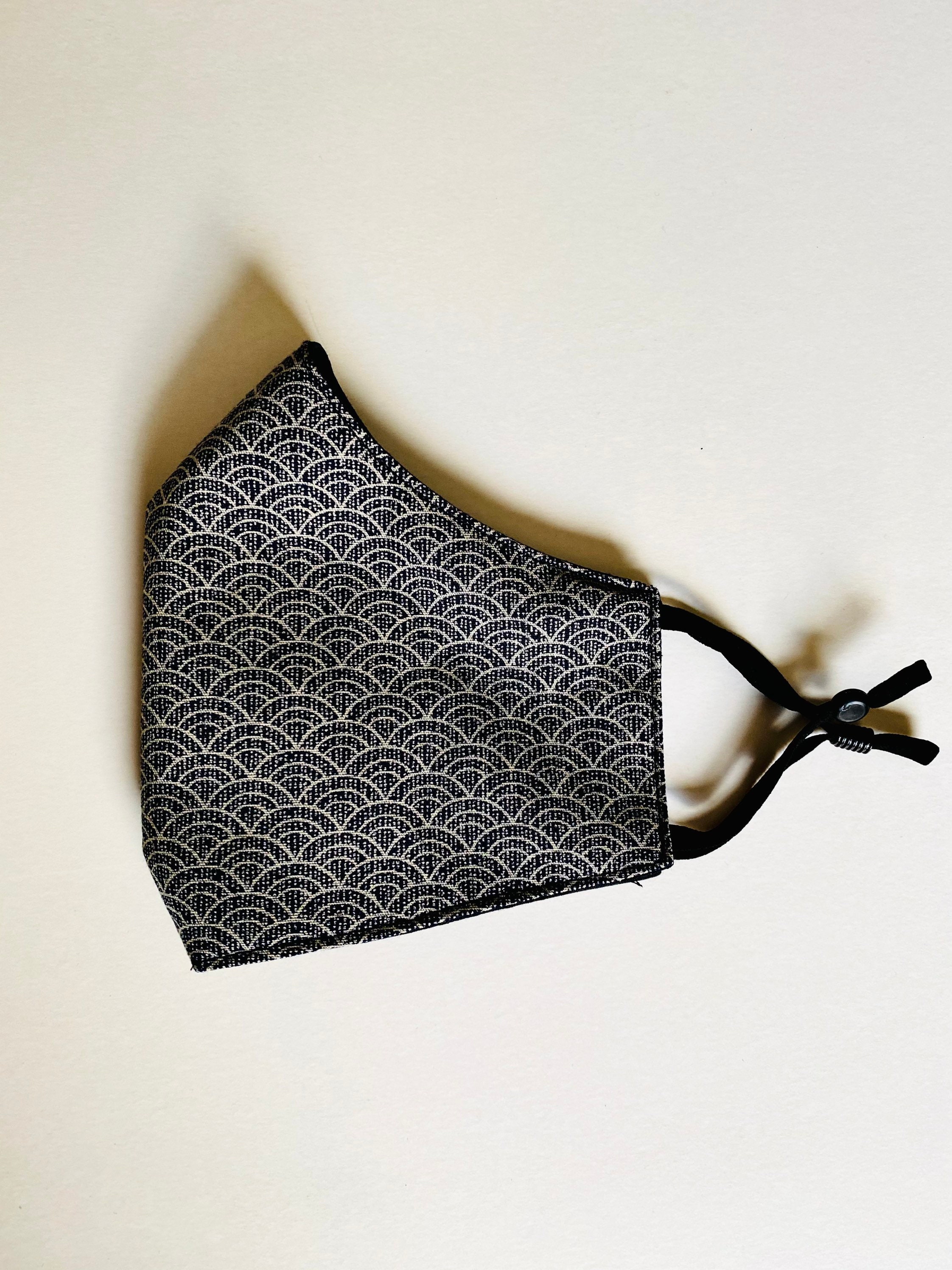 Japanese textile face cover mask ethically handmade in a Etsy