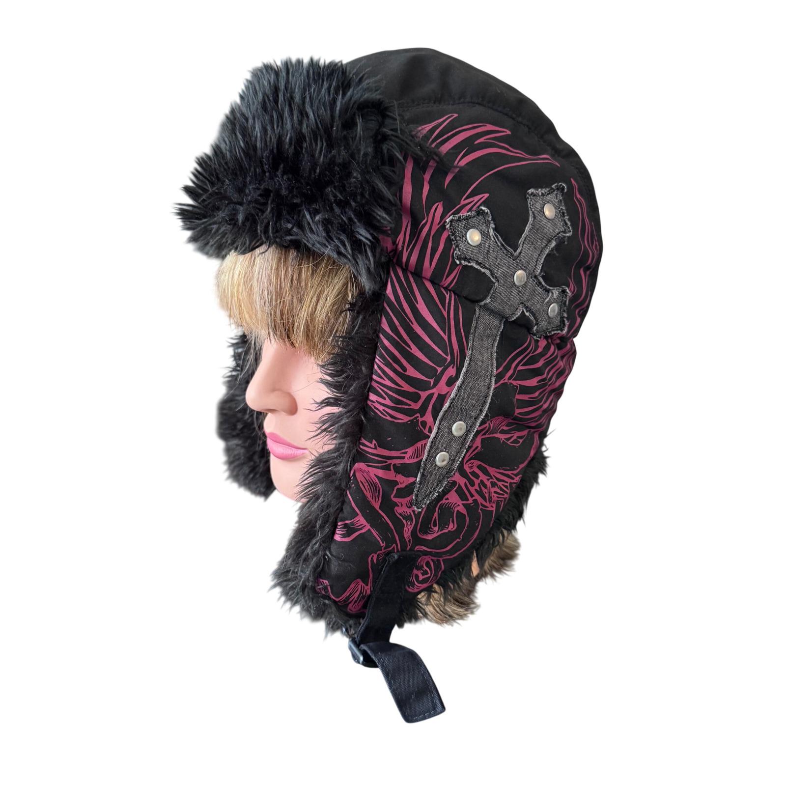 Sex fur cap black archive y2k oops Fur Y2k Hat - Etsy