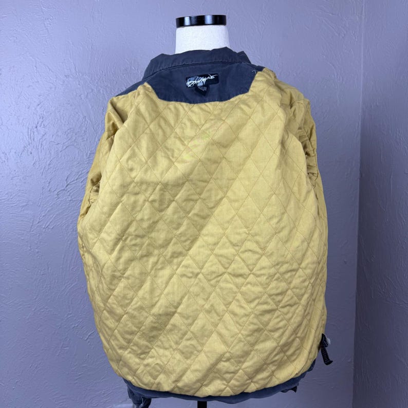 Vintage 90s/y2k Body Glove Gray Zip-Up Skater Surf Utility Jacket Men's L Bild 10