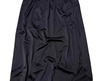 Vintage 90's minimalism Small Black Slip Skirt Fits 24"-26" Waist romantic goth