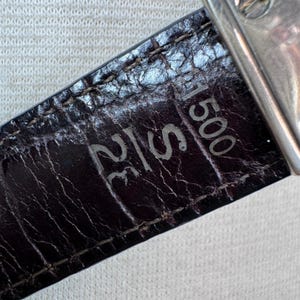 Vintage 90s Brighton reversible skinny belt- brown and black size small 28" image 11