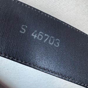 Vintage 1994 small Brighton, silver and black leather belt Goth Western Boho image 8