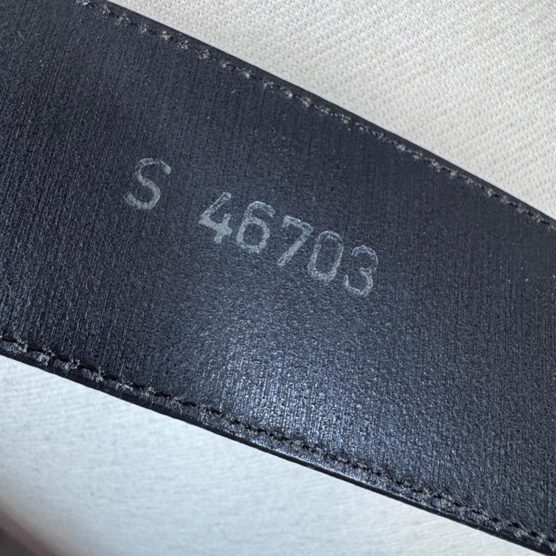 Vintage 1994 small Brighton, silver and black leather belt Goth Western Boho image 8