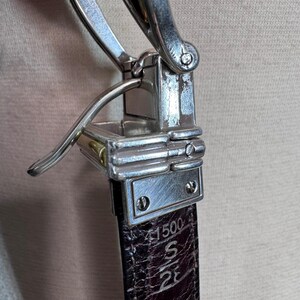 Vintage 90s Brighton reversible skinny belt- brown and black size small 28" image 13