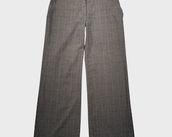 Vintage y2k Cato 6 Dark Academia Wide Leg Pants Slacks Ankle Length Preppy